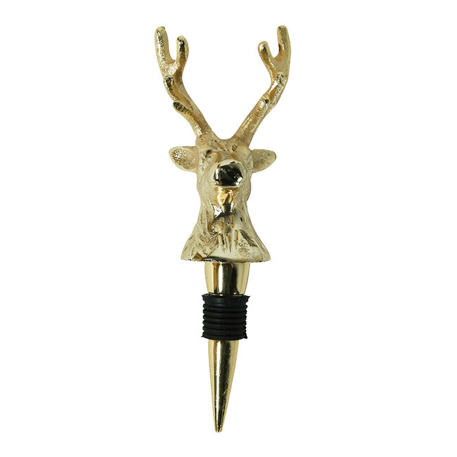Mars & More wijnstopper hert champagne goud
