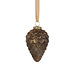 Mars & More decoratie dennenappel antiek bruin 14cm