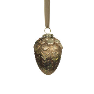 Mars & More decoratie eikel antiek groen 11cm