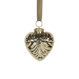 Mars & More decoratie hart goud 8cm