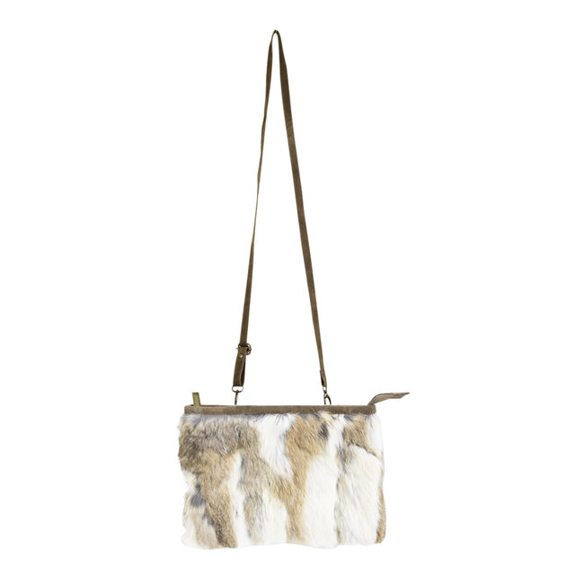 Mars & More crossbody tas konijn wit goud *
