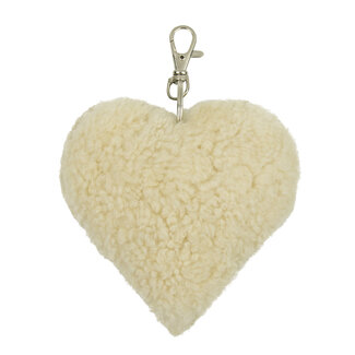 Mars & More schaap wit sleutelhanger hart 10cm