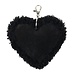Mars & More schaap zwart sleutelhanger hart leer 10cm