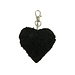 Mars & More schaap zwart sleutelhanger hart 5cm