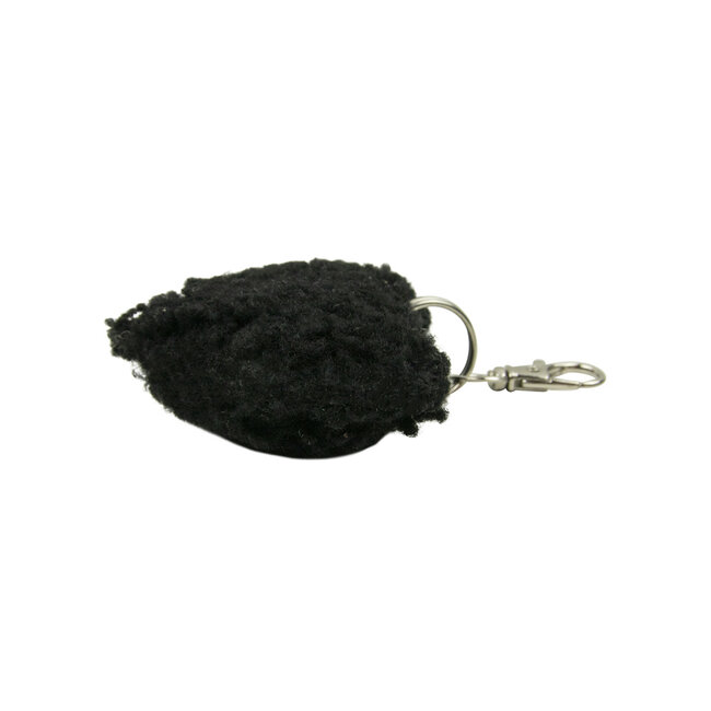 Mars & More schaap zwart sleutelhanger hart 5cm