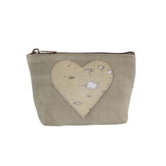Mars & More make up tas hart beige 15cm Mars & More make up tas hart beige 15cm
