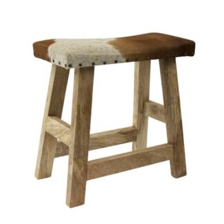 Mars & More bankje koe bruin wit 46cm