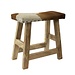 Mars & More bankje koe bruin wit 46cm
