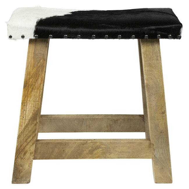 Mars & More bankje koe zwart wit 46cm