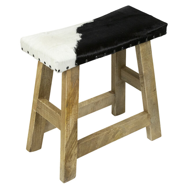 Mars & More bankje koe zwart wit 46cm