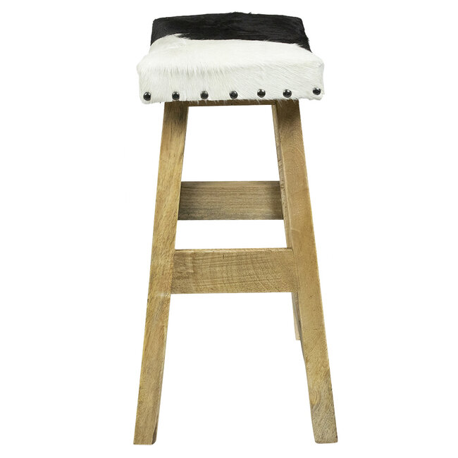 Mars & More bankje koe zwart wit 46cm