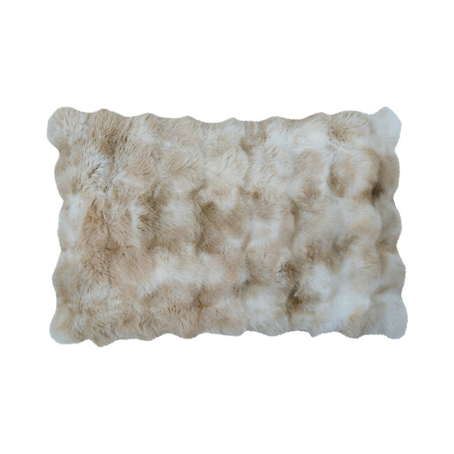 Mars & More groot kussen teddy bubble beige 40x60cm