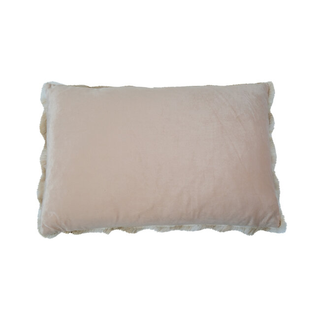 Mars & More groot kussen teddy bubble beige 40x60cm