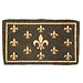 Mars & More kokosmat handgeweven franse lelie zwart 75cm