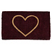 Mars & More kokosmat handgeweven hart rood 75cm