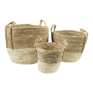 Mars & More manden naturel ecru (set van 3)*
