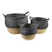 Mars & More manden naturel zwart (set van 3)