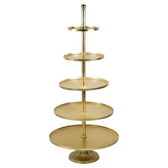 Mars & More etagère rond goud 5 lagen 150cm