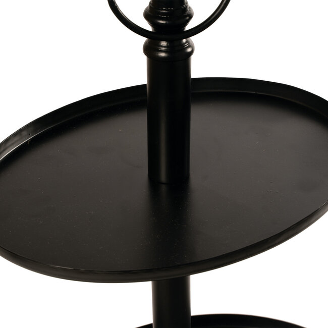 Mars & More etagère ovaal 3 lagen zwart 100cm
