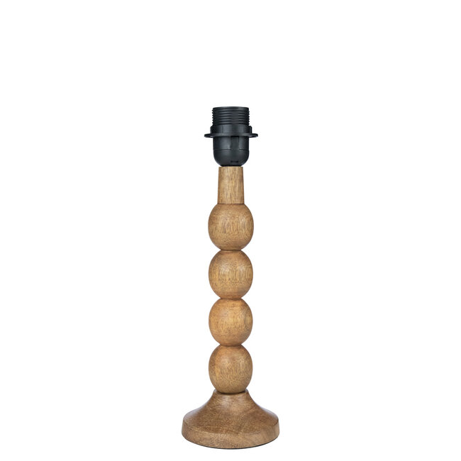 Mars & More lampvoet bollen mango hout 30cm