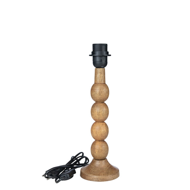 Mars & More lampvoet bollen mango hout 30cm