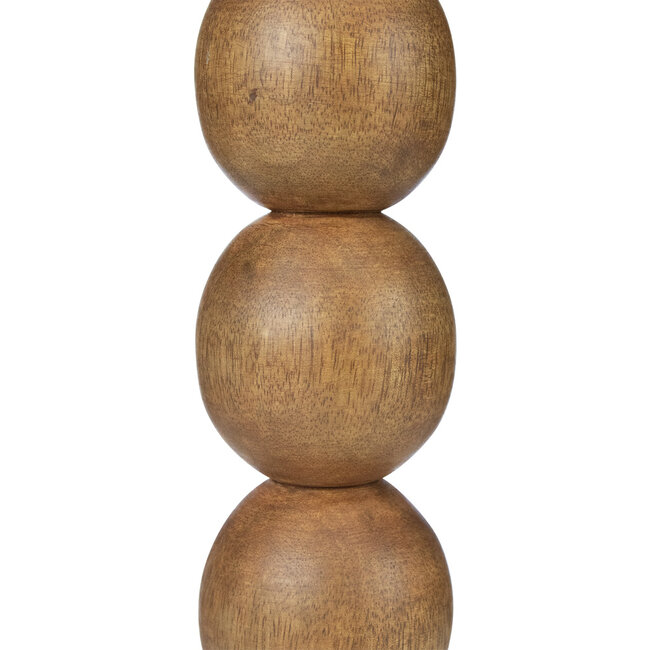 Mars & More lampvoet bollen mango hout 30cm