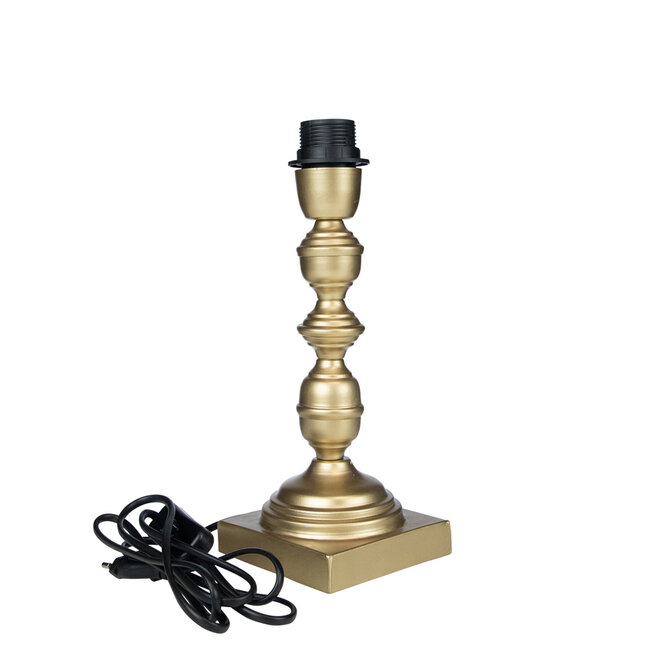Mars & More lampvoet ornament champagne goud 11x11x30cm