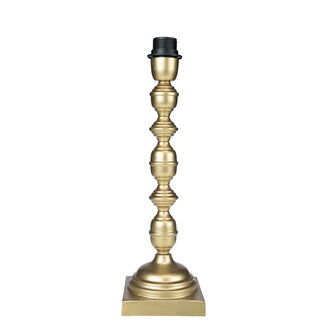 Mars & More lampvoet ornament champagne goud 12x12x40cm