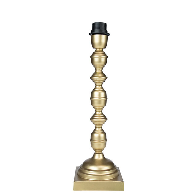 Mars & More lampvoet ornament champagne goud 12x12x40cm