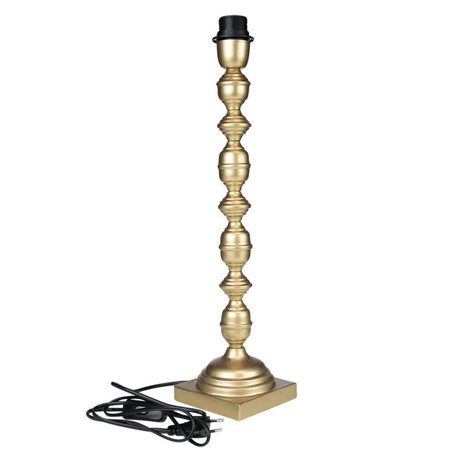 Mars & More lampvoet ornament champagne goud 12x12x50cm