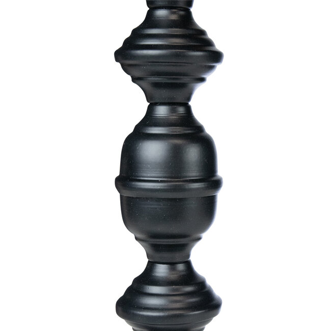 Mars & More lampvoet ornament zwart 12x12x40cm