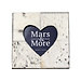 Mars & More *fotolijst koe hart zwart/wit 20x20cm*