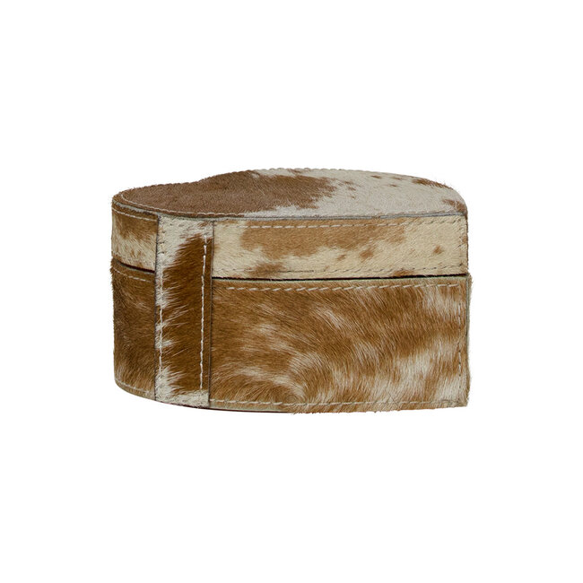 Mars & More hart opbergdoos koe bruin 15cm*