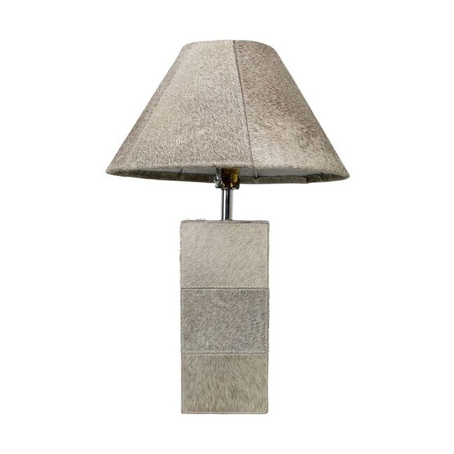 Mars & More lampvoet vierkant koe grijs 45cm