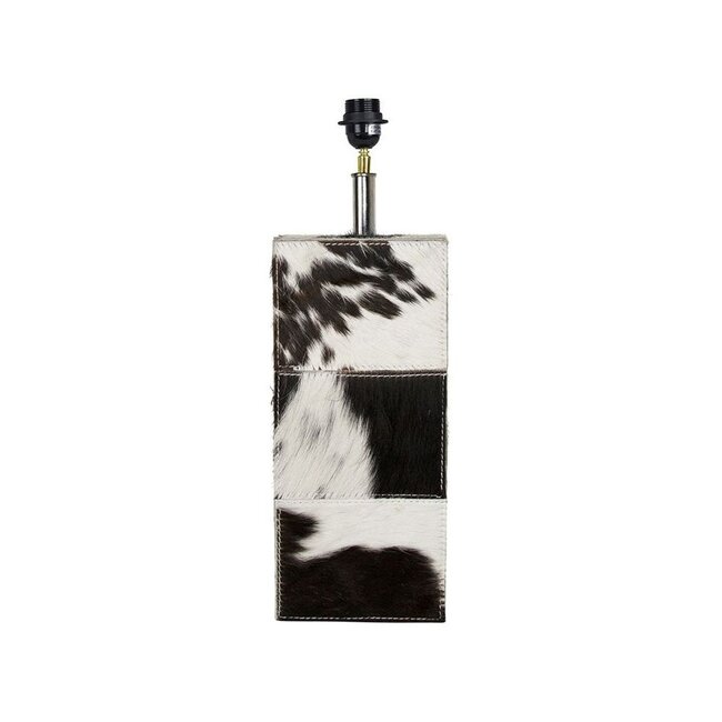 Mars & More lampvoet vierkant koe zwart 45cm