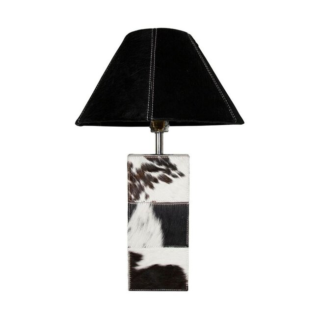 Mars & More lampvoet vierkant koe zwart 45cm