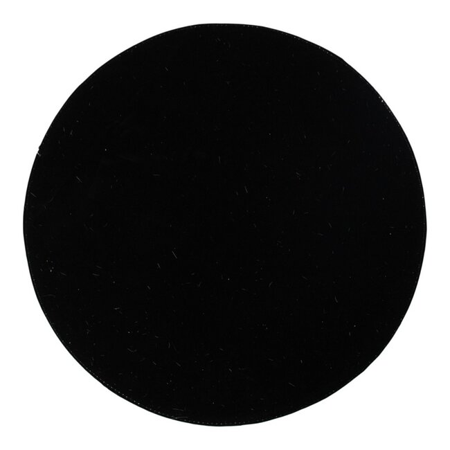 Mars & More placemat koehuid rond zwart/wit Ø38cm