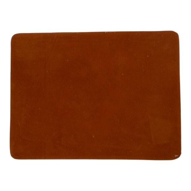 Mars & More placemat koehuid rechthoek bruin/wit 30x40cm