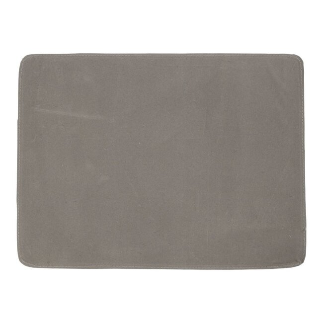 Mars & More placemat koehuid rechthoek grijs 30x40cm