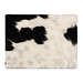 Mars & More placemat koehuid rechthoek zwart/wit 30x40cm
