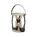 Mars & More *windlicht koe hengsel bruin/wit 20cm*