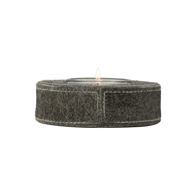Mars & More windlicht koe grijs 13cm*