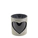 Mars & More windlicht koe hart grijs 10cm