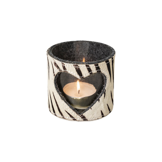 Mars & More *windlicht koe hart zebra 10cm*