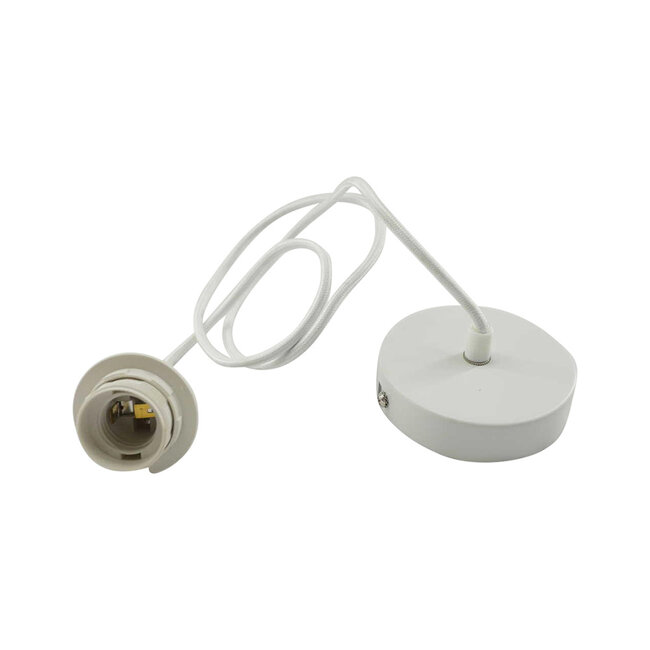 Mars & More snoer plafondlamp wit 105cm*