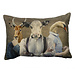 Mars & More groot kussen fluweel preppy antilope koe zwaan 40x60cm*