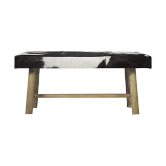 Mars & More bank chalet koe zwart 95cm