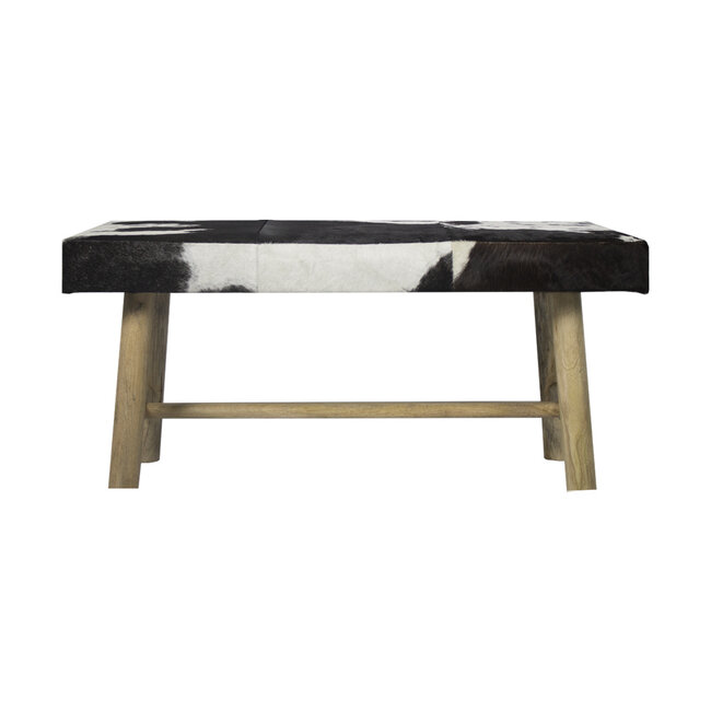 Mars & More bank chalet koe zwart 95cm