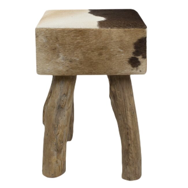 Mars & More kruk koe donker bruin vierkant 45cm