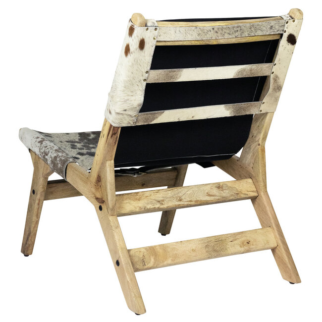 Mars & More stoel relax koevel bruin/wit (zelfmontage)